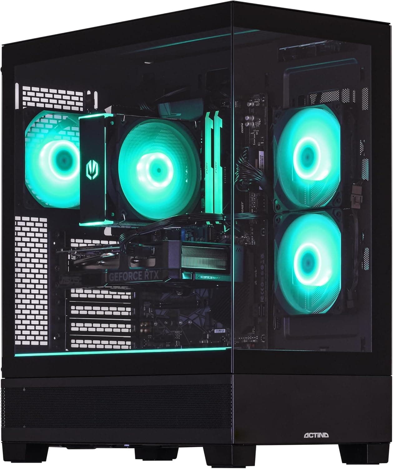 Computador ACTINA View 12400F/32GB/1TB/RTX4060TI/600W