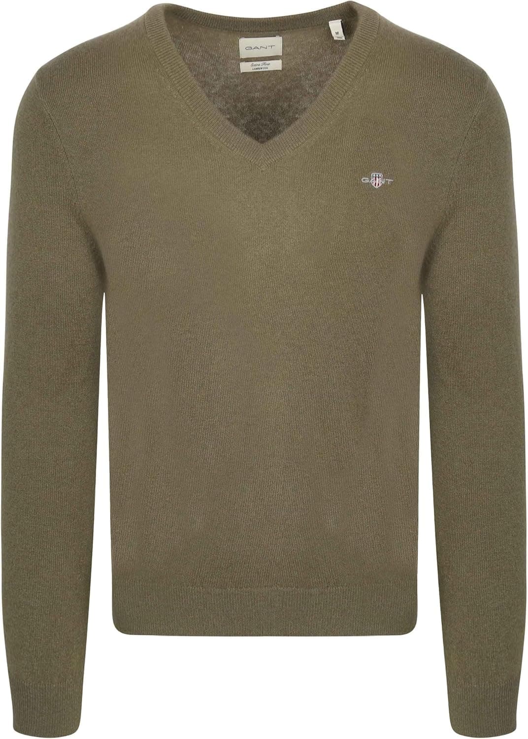 GANT Camisola extra fina de lã de cordeiro com decote em V para homem
