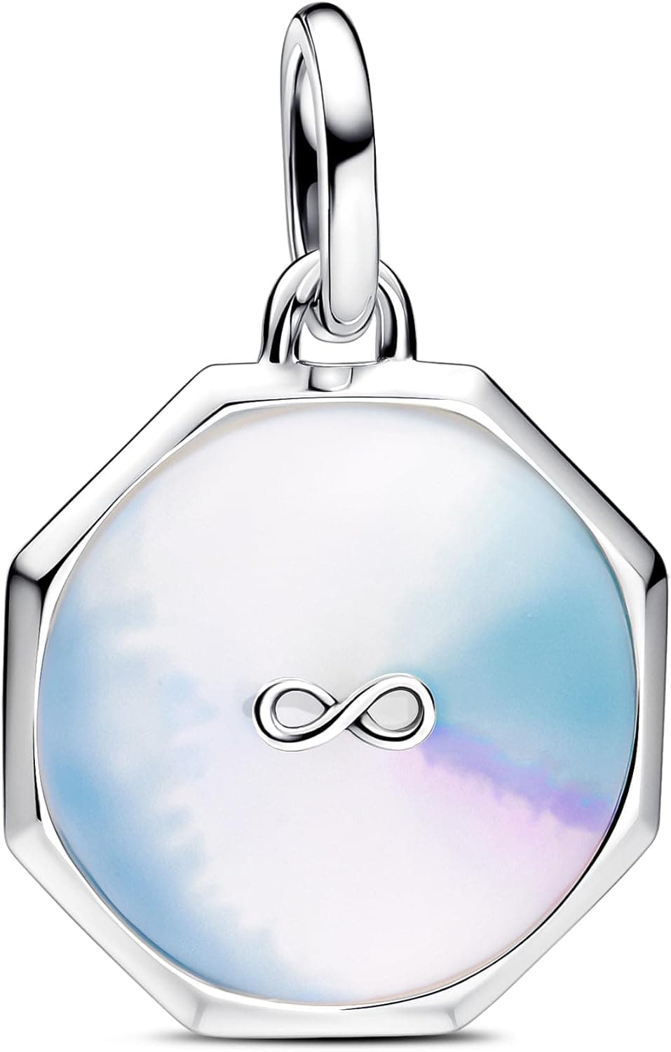 Pandora Charm medalhão 793367C01 infinito, Prata esterlina