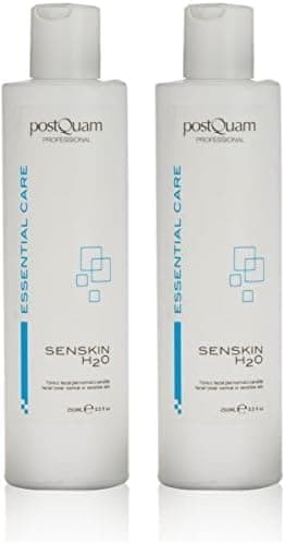 Postquam - Tónico de limpeza facial hidratante para pele normal ou sensível - refrescante e equilibra o pH da pele - suavidade, calma, prepara a pele para o cuidado facial, 250 ml (embalagem de 2)