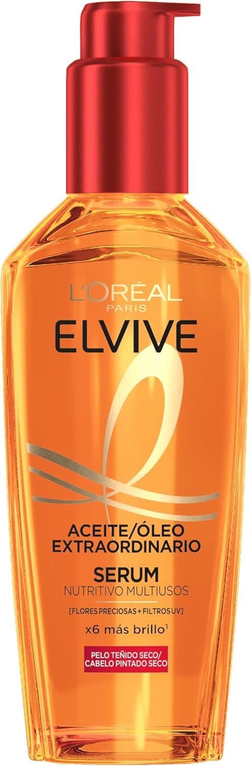 L'Oreal Paris Elvive óleo extraordinário para cabelos tingidos - 100 ml, a embalagem pode variar