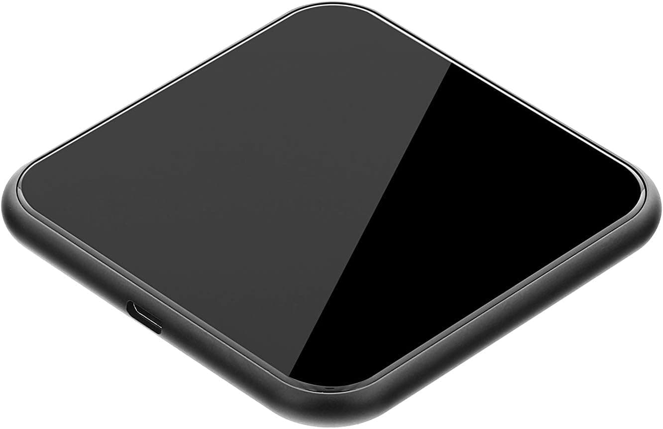 TELLUR Qi Slim - Almofada de carregamento rápido sem fios WCP04, 10W, QI Certified, vidro temperado, preto