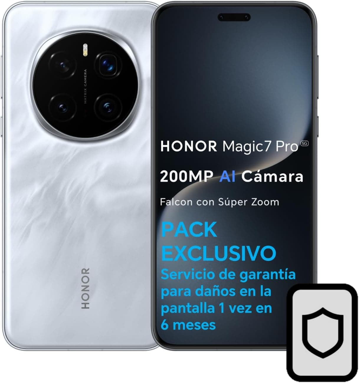 HONOR Magic7 Pro 5G Smartphone de 12 GB+512 GB, câmara de 200 MP AI com super zoom, ecrã 6,80" AMOLED, IP69&IP68, bateria de 5270 mAh, Qualcomm Snapdragon 8 Elite, MagicOS 9.0 com Porta mágico A