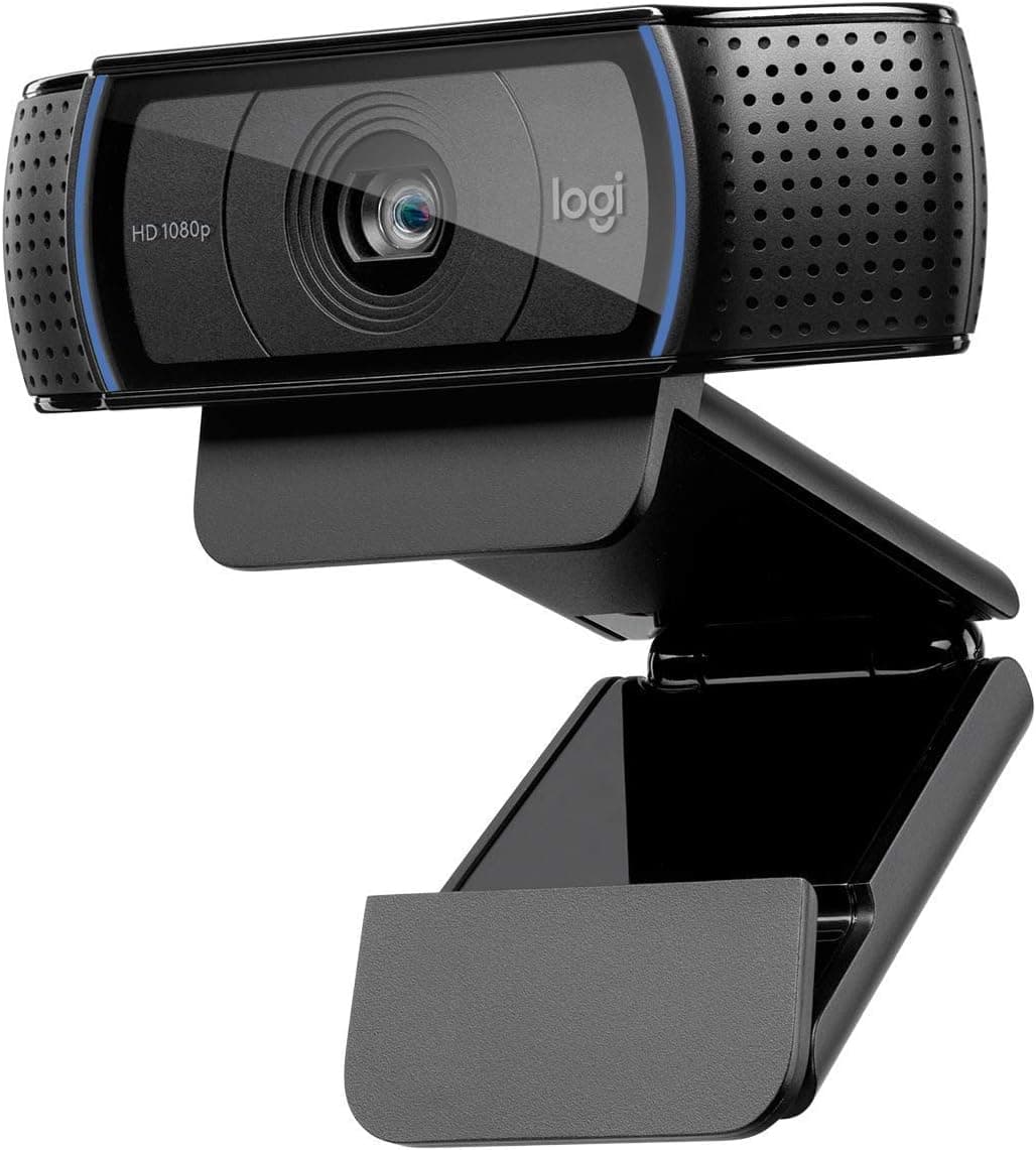 Logitech C920s HD Pro Webcam Full HD 1080p, 30fps, videochamadas, áudio nítido, correção de iluminação automática, tampa de privacidade, Skype, Zoom, FaceTime, Hangouts, ideal para computador PC, Mac, portátil, Tablet, XBox