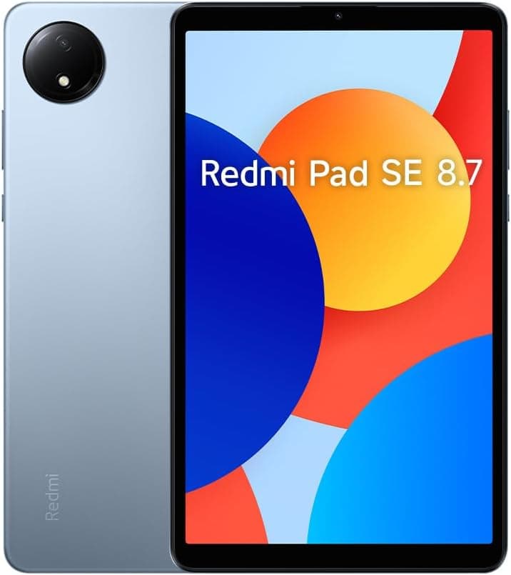 Xiaomi Redmi Pad SE 8,7" anel de suporte e aderência, tablet LCD de 8,7" (MediaTek Helio G85, 4 GB de RAM, 64 GB de ROM, Wi-Fi + Bluetooth 5.3, bateria de 6650 mAh), azul 