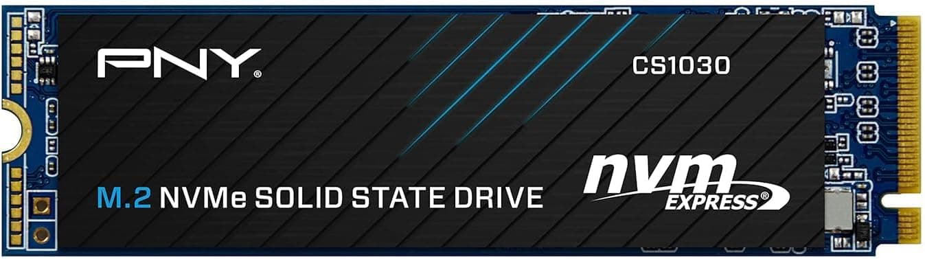 PNY CS1030 | Disco SSD interno M.2 NVMe PCIe Gen3 250GB com leitura até 2500 MB/s
