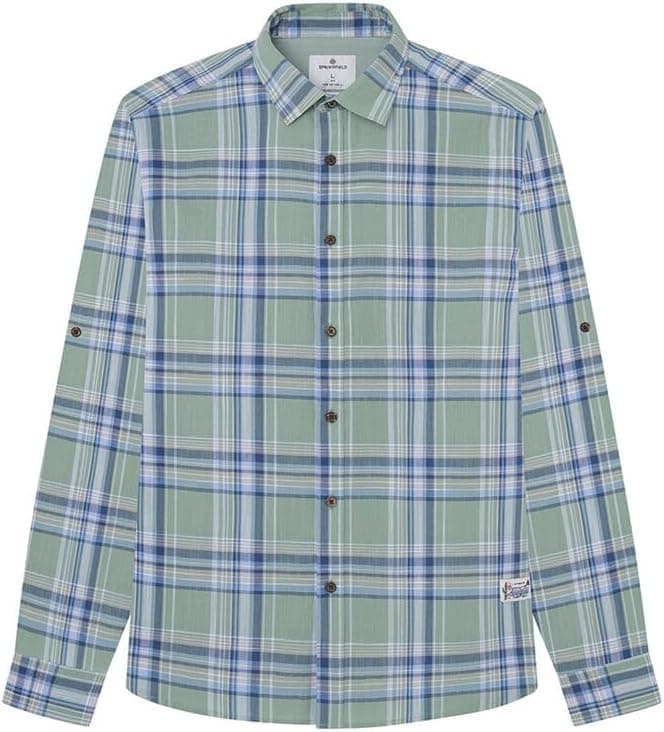 Springfield | Camisa leve com padrão aos quadrados para homem