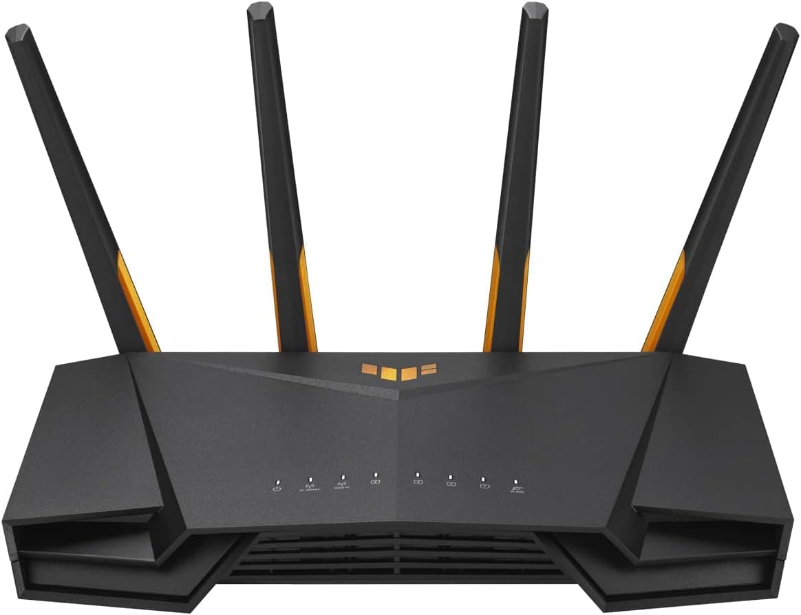 ASUS TUF Gaming AX4200 Router Gaming Extensível WiFi 6 com Mobile Tethering 4G/5G via USB, porta de 2,5 Gbps, modo gaming para telemóveis, Instant Guard, VPN Fusion, AiMesh