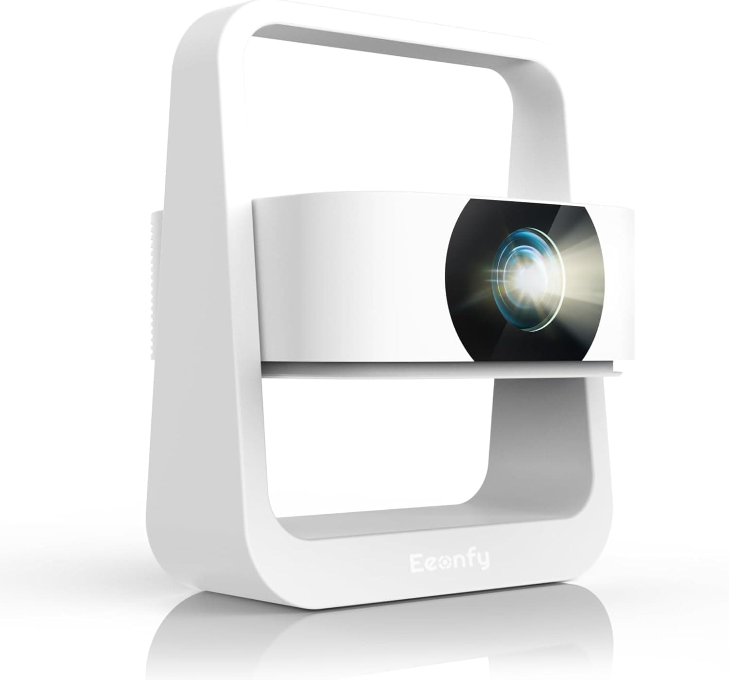 Eeenfy Projetor portátil, projetor TV com E-Focus/Keystone, 350ANSI, 1080P suporte, projetor Wi-Fi Bluetooth, projetor vídeo 4K suporte