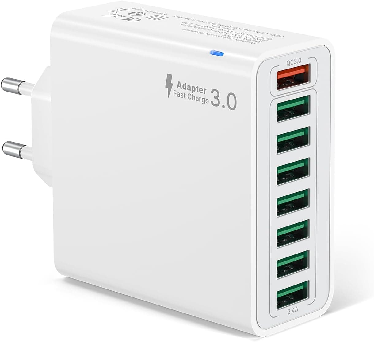 Tupneuf Carregador 8 USB-A 40W, 240V (BK305-8A)