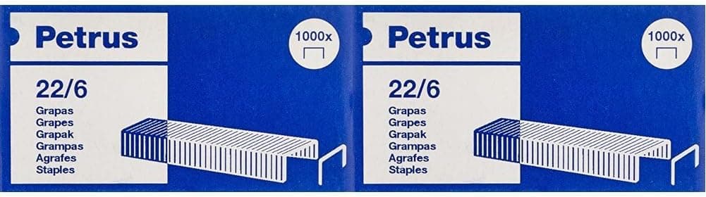 Petrus 22/6 - 1000 Agrafos (pacote de 2)