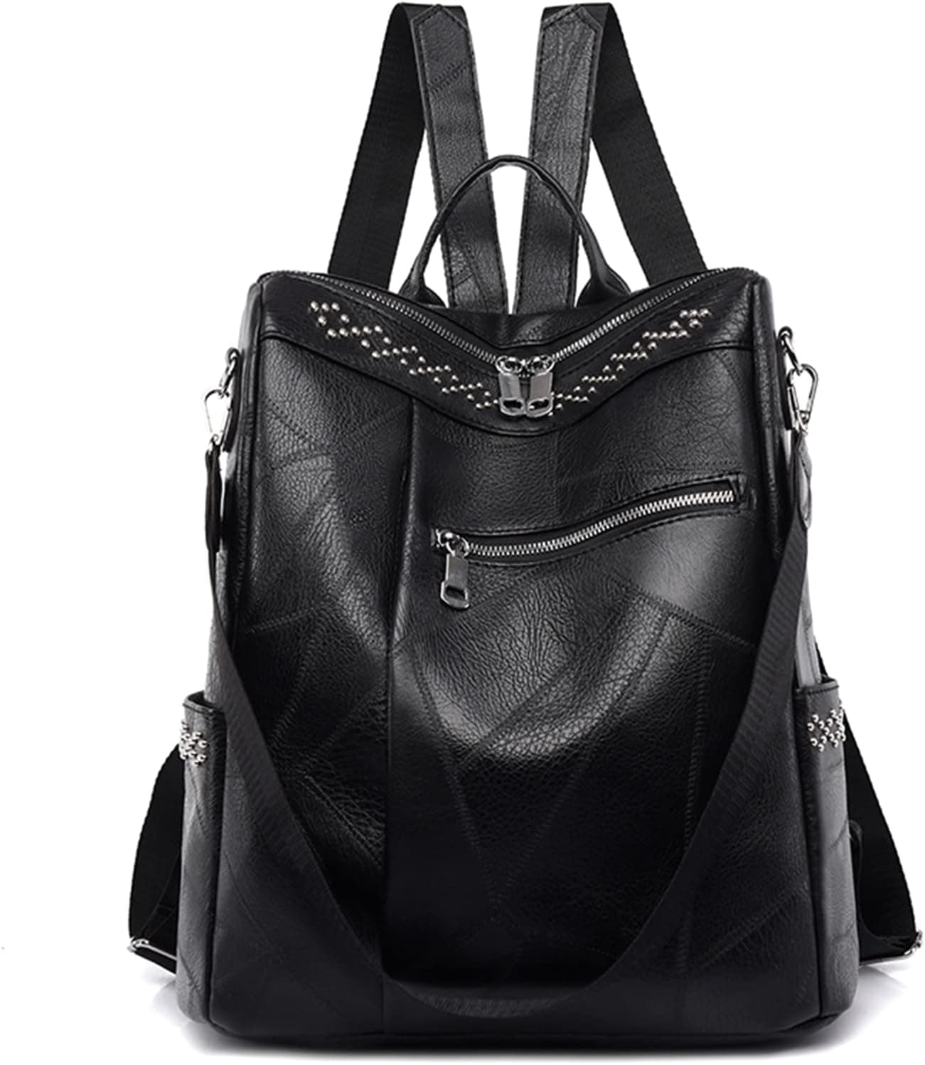 JSNOM Mochila mulher mala anti-roubo: Mochilas couro pequeno elegante impermeável Daypack para universidade desportiva escola desporto casual