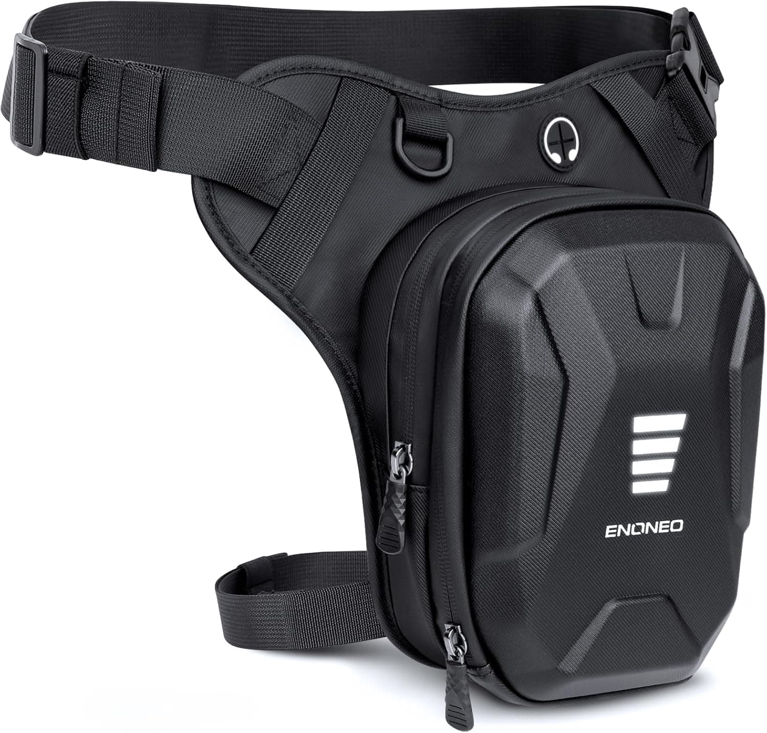 ENONEO Bolsa perna mota homem bolsa de cintura de perna tática mala de perna pequena bolsa cintura moto mulher mochila mota perna impermeável bolsa ciclismo perna bolsa cintura tático com alça