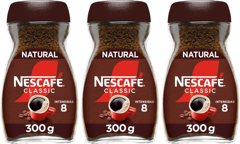 NESCAFÉ CLASSIC Café solúvel natural frasco 300 g x 3