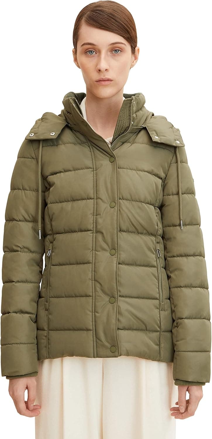 TOM TAILOR Casaco de inverno com capuz para mulher