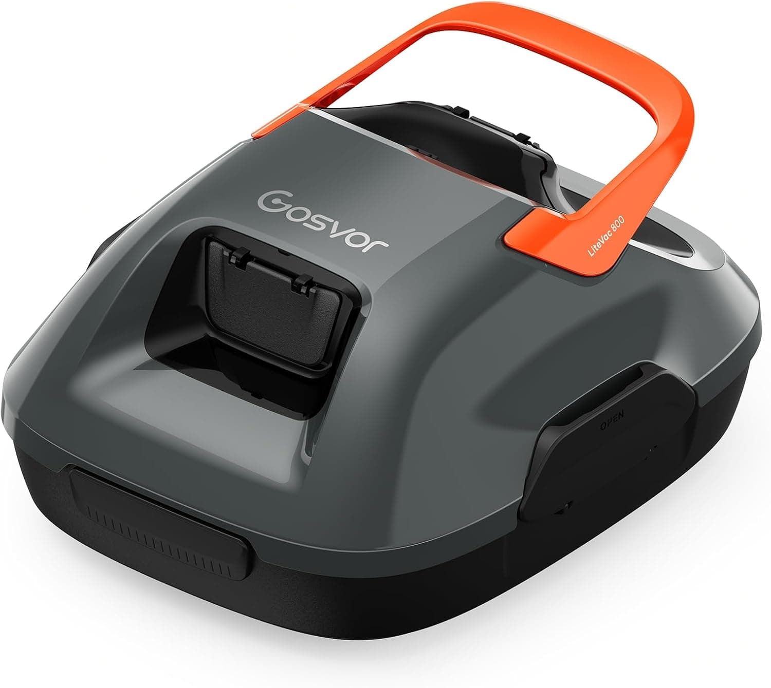 Gosvor Robot Limpador de fundos de piscina, motor duplo 90 min automonomia, aspirador sem fios 3,4 kg, fácil de usar, ideal piscinas planas até 80 ºC