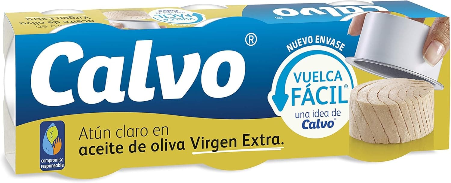 Calvo Atum claro em azeite virgem, extra pack 3 x 65 g