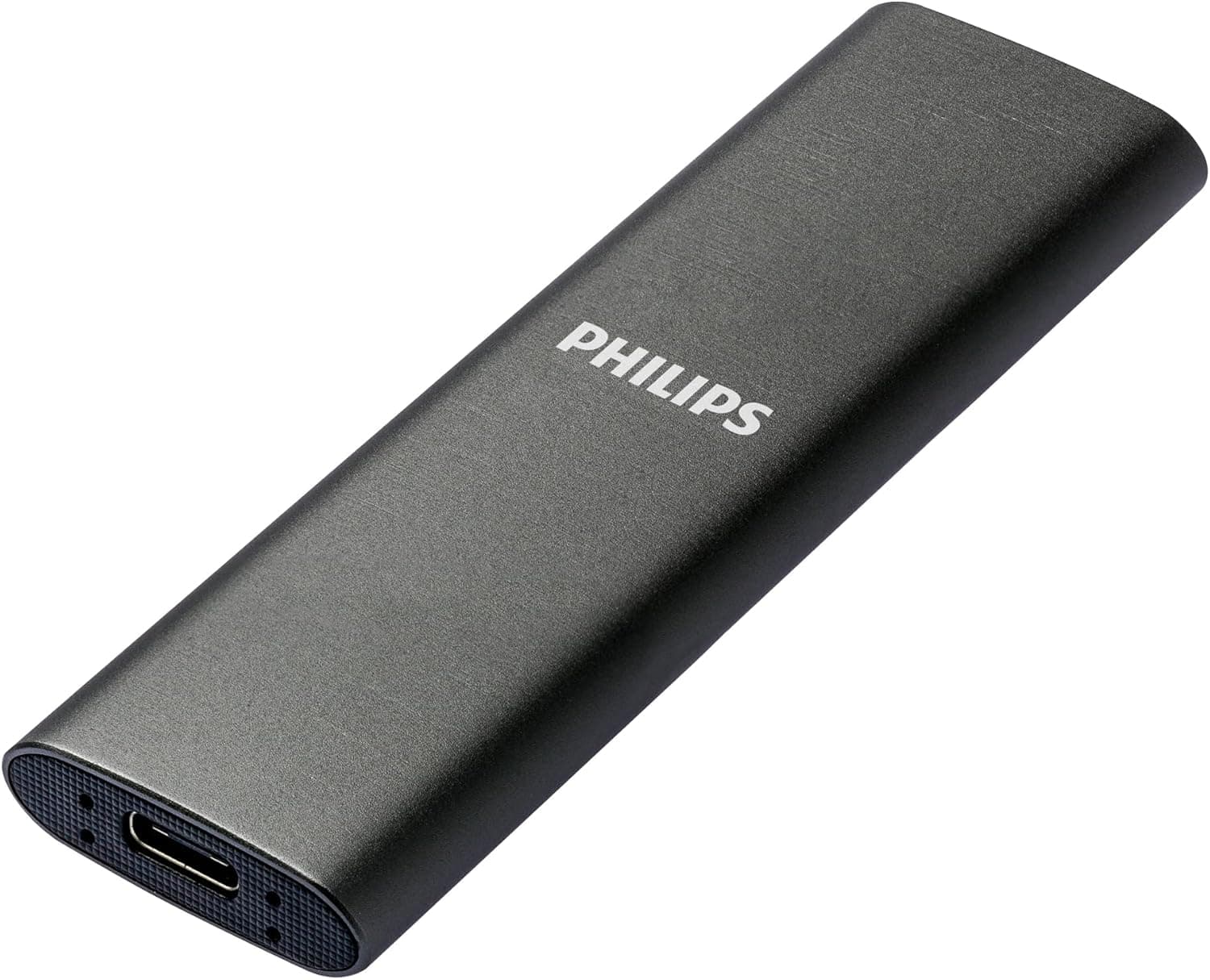Philips Portable External SSD 500GB Slim | Disco SSD externo portátil USB-C em alumínio com 500 GB