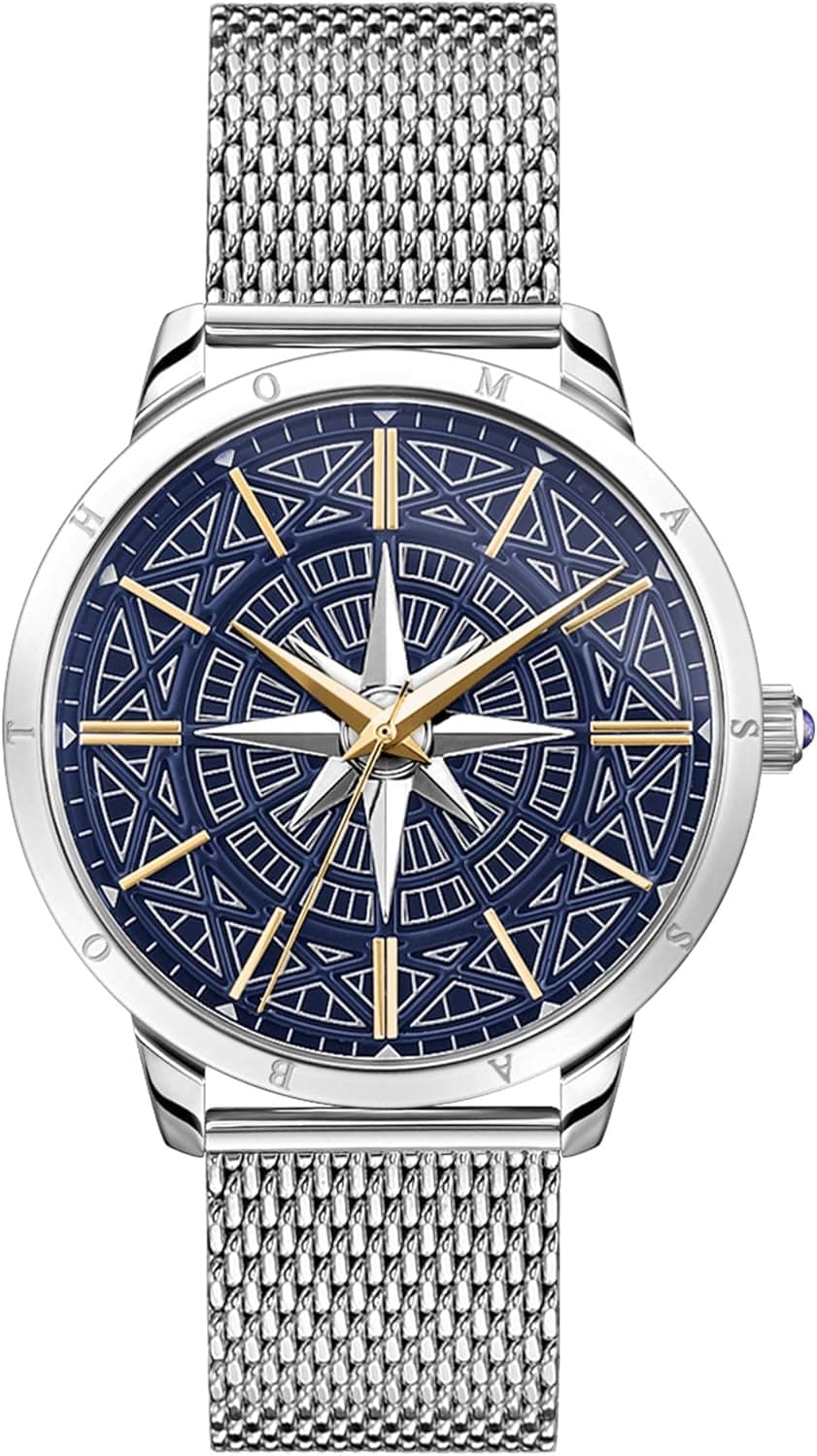 THOMAS SABO Relógio analógico unissexo para adultos de quartzo com correia em aço inoxidável
