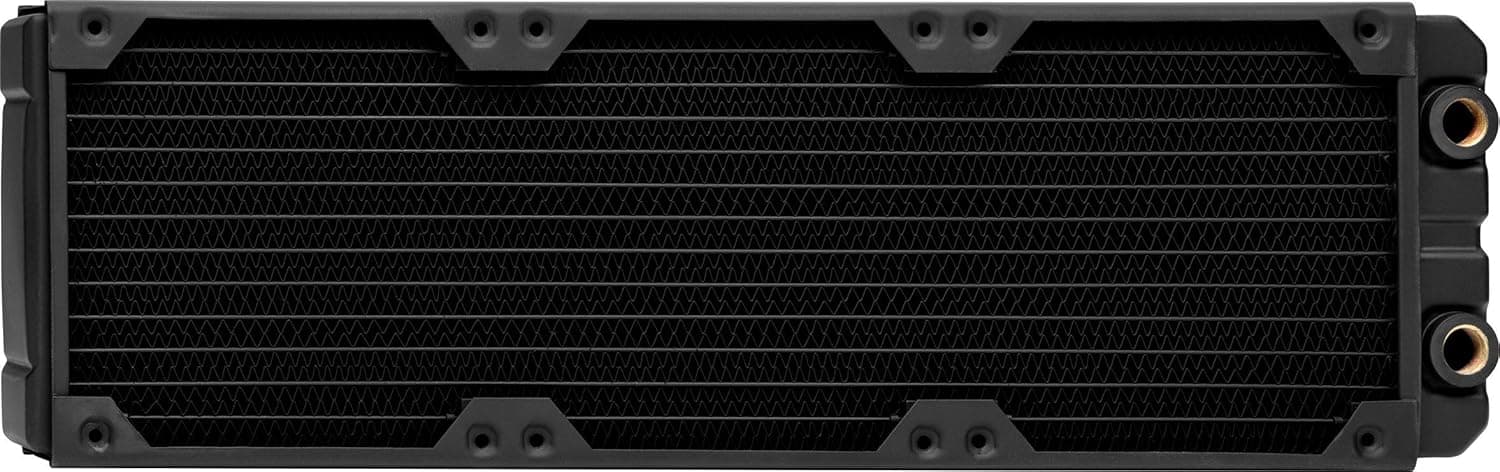 Corsair Hydro X Series, XR7 360 mm Radiador de refrigeração líquido (três montagem de ventilador de 120 mm, instalação fácil, design cobre, guias de parafusos integrados, espessura 54 mm) preto