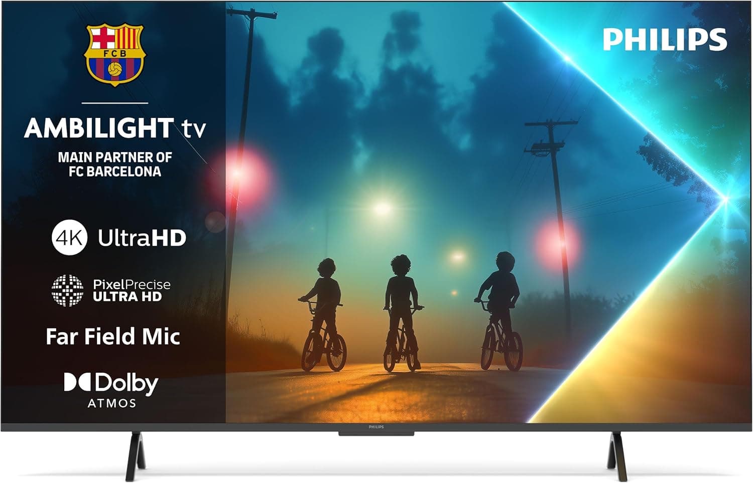 Philips Ambilight 55PUS8200 4K LED Smart TV - Ecrã de 55 polegadas com plataforma Titan OS, Pixel Precise Ultra HD e som Dolby Atmos - Funciona com a Alexa e com o assistente de voz do Google