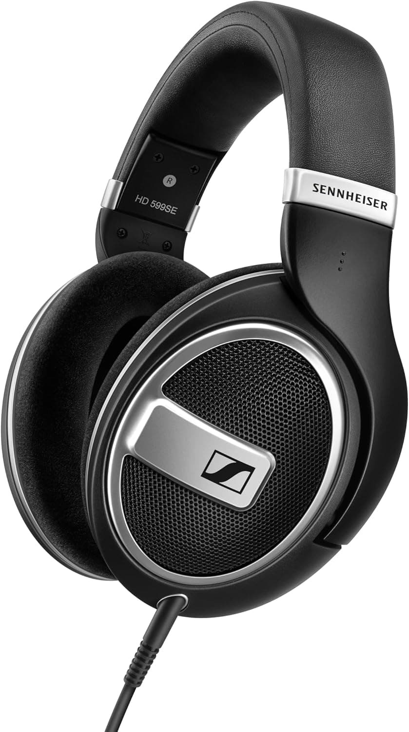 Sennheiser HD 599 SE | Auscultadores abertos over‑ear com som detalhado, confortável e fácil de amplificar