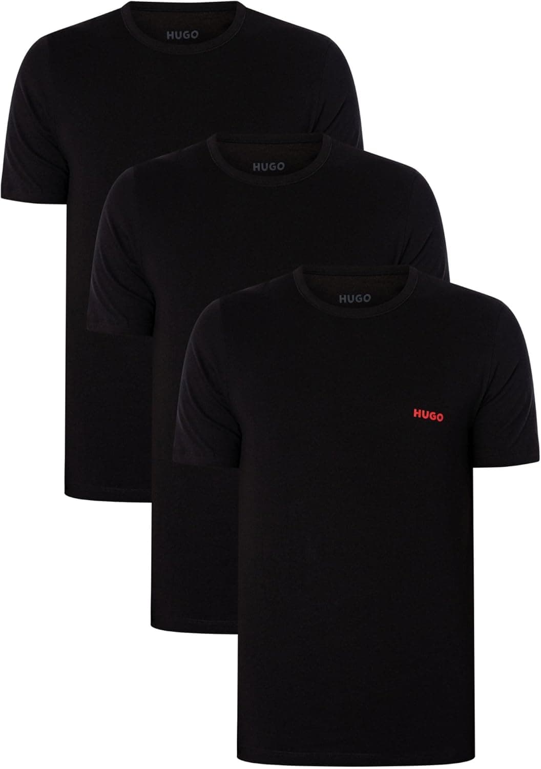 HUGO RN Triplet P t-shirts para homem, pack de 3