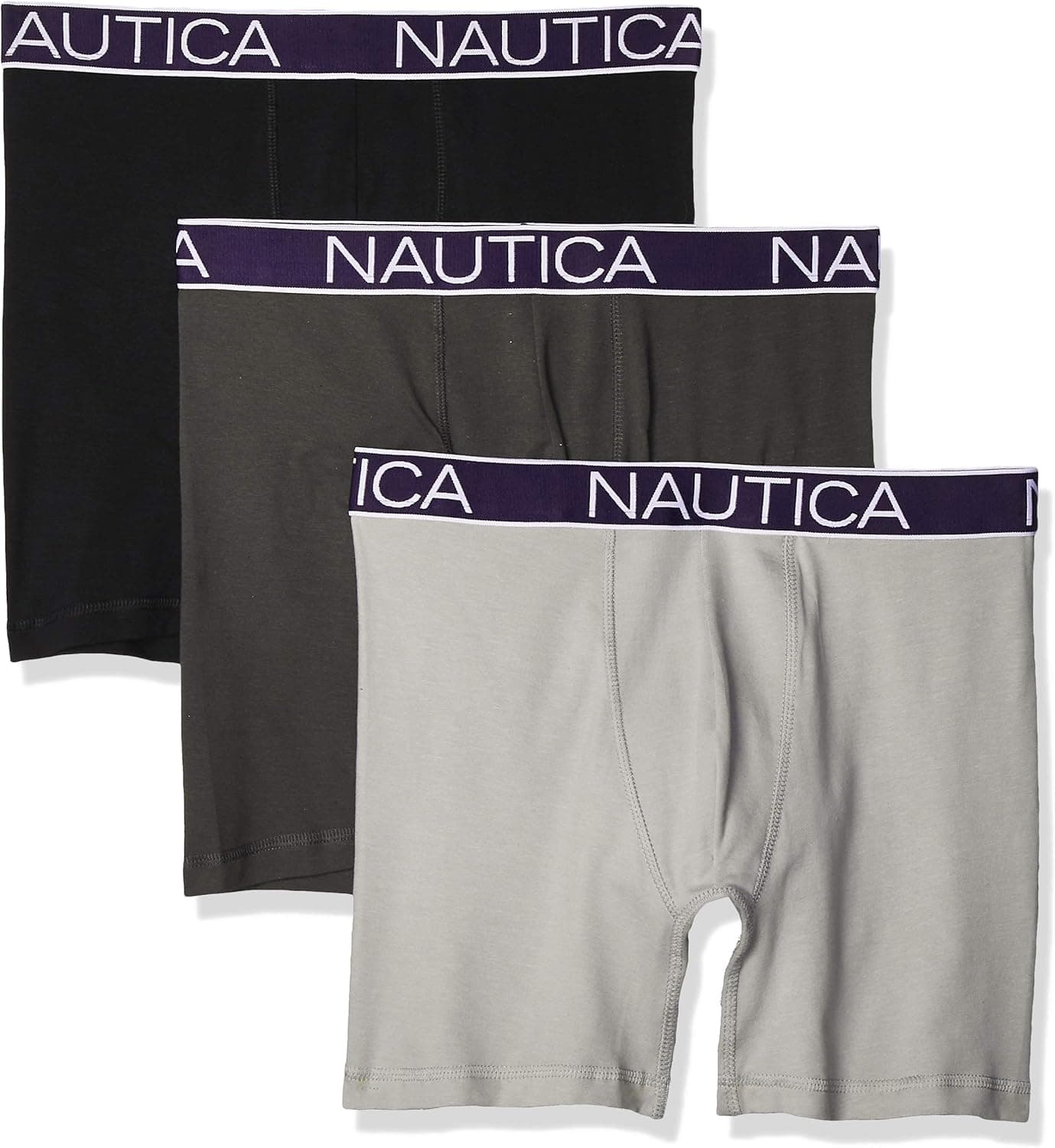 Nautica Boxers para homem, pack de 3