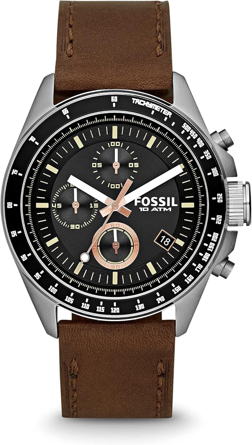 Fossil Relógio para homem Decker, movimento cronógrafo de quartzo