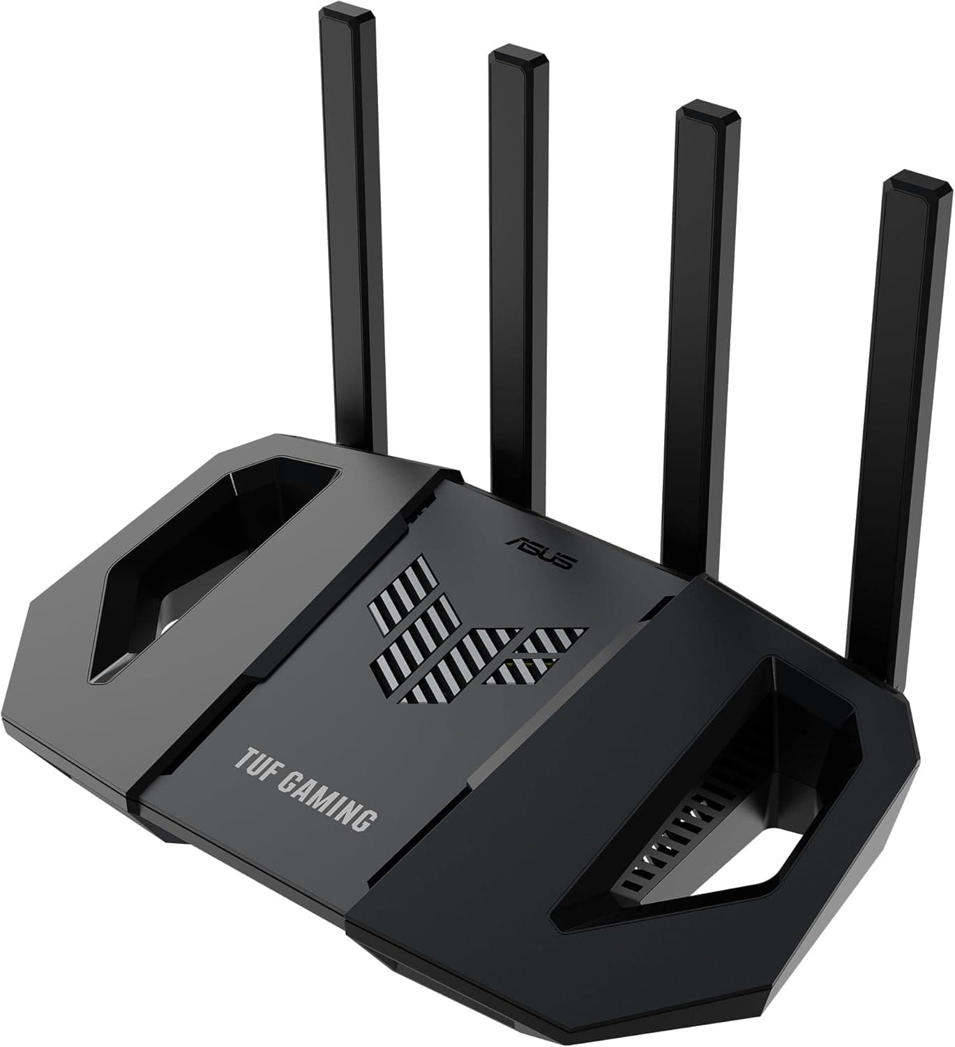 ASUS TUF Gaming BE3600 Router Wi-Fi 7 de banda dupla, 802,11be, 2,5 Gbps, modo de jogo móvel, Wi-Fi em malha, Gear Accelerator, QoS adaptável, redirecionamento de portas, Mobile Three ethering