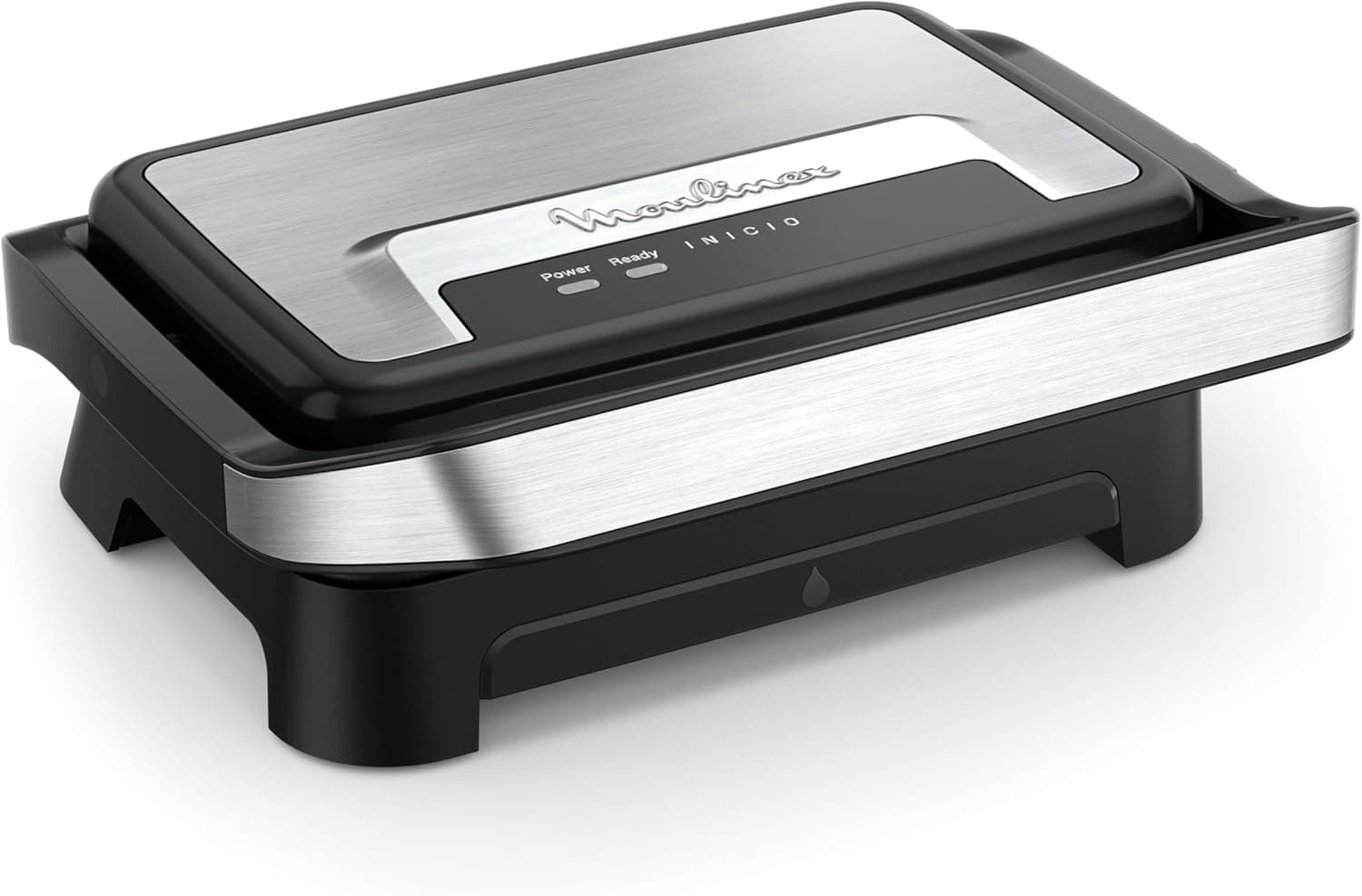 Moulinex, tábua de paninis e grelha, compacta e placas de cozedura antiaderentes, fácil de guardar, fácil de lavar, GI270D10