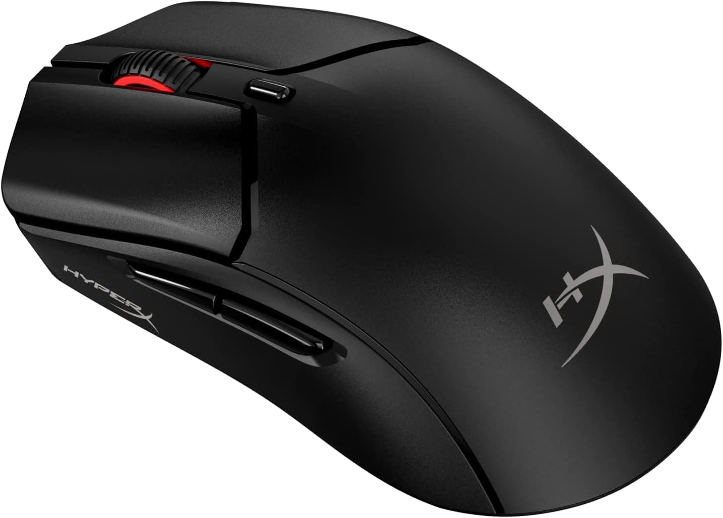 HyperX Até 2 Wireless – rato gaming sem fios, ultraleve 61 g, bateria 100 h, sensor preciso HyperX 26 K, cabo HyperFlex 2, antiderrapante, cor preta
