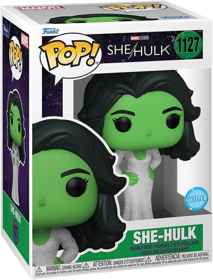Funko Pop! Vinyl: Marvel - She-Hulk Gala - Figura de vinil colecionável - ideia de presente - Mercadoria oficial - Brinquedos para crianças e adultos - Fãs de TV - boneco para colecionadores e