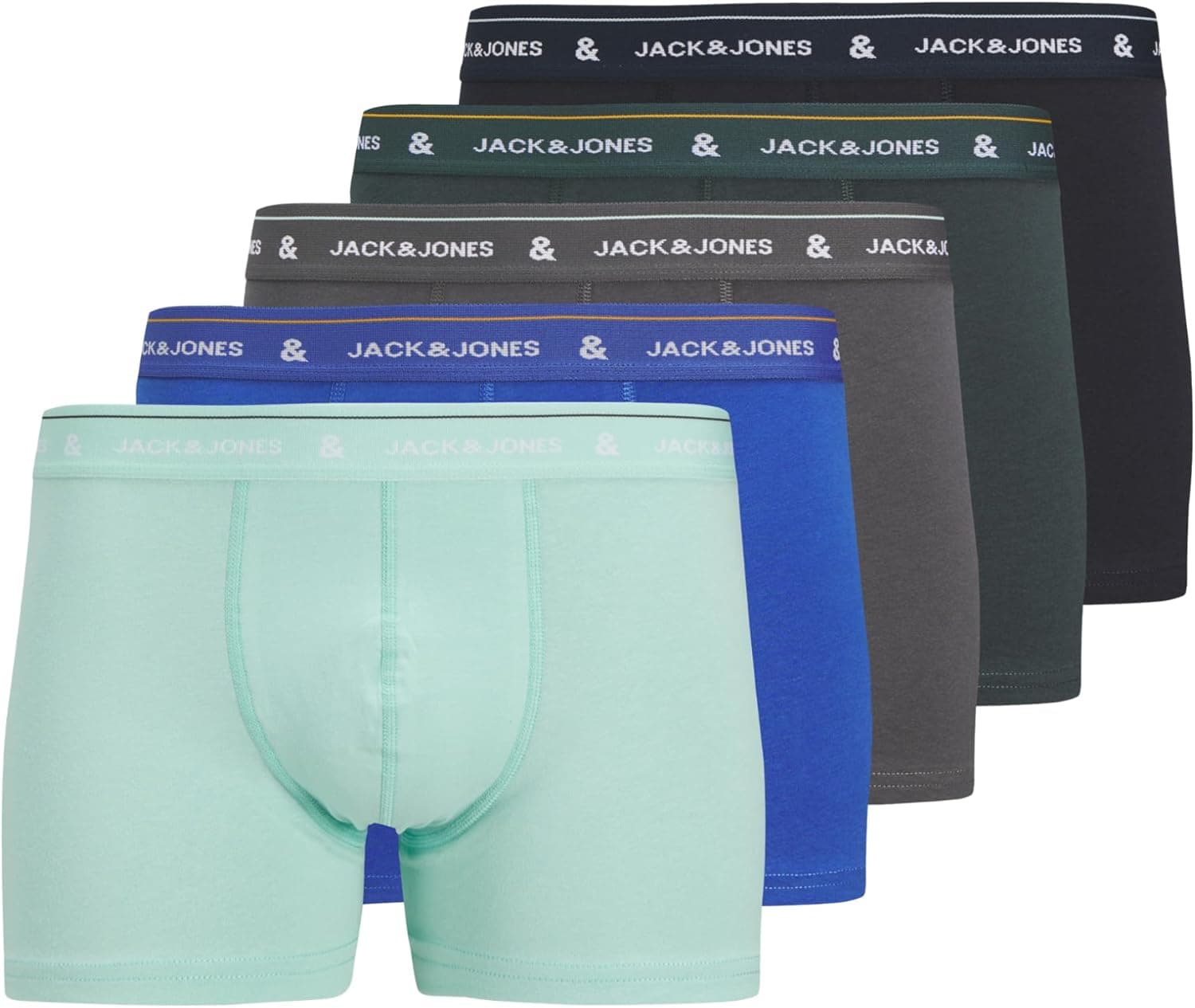 JACK & JONES Boxers para homem, conjunto de 5