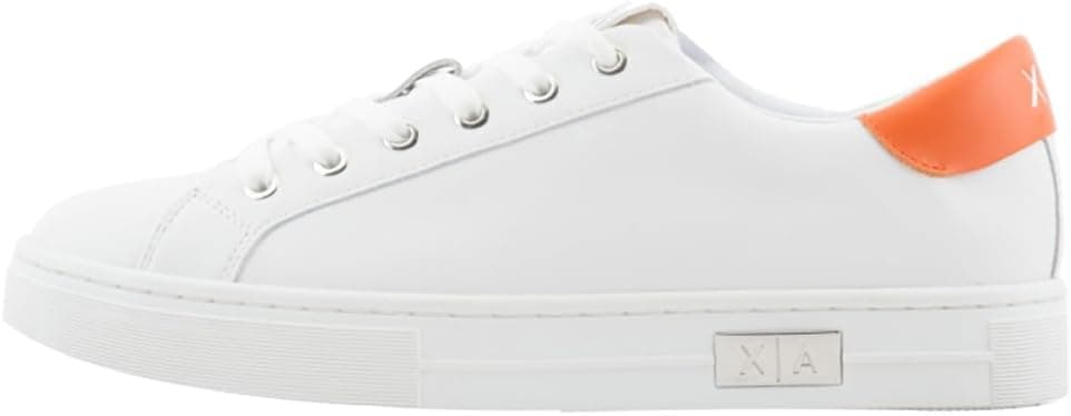 Armani Exchange Mina Cup Sole Back Tab with and metal logo Detail On Side, sapatilhas de mulher