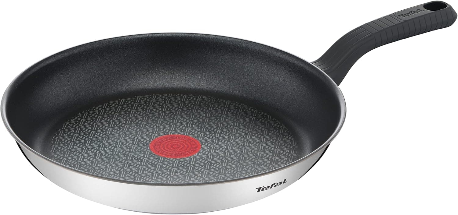 Tefal Comfort Max 30 cm | Frigideira antiaderente em aço inoxidável compatível com indução
