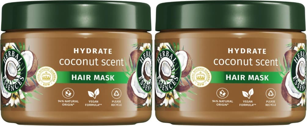 Herbal Essences máscara hidratante aroma coco, 500 ml x 2