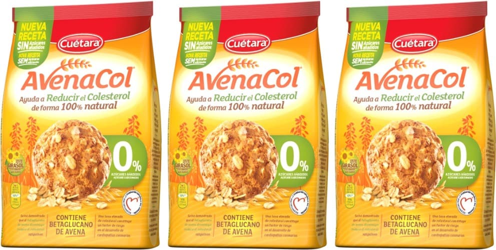 Cuétara Avenacol rústico 0% açúcares, 250 g x 3