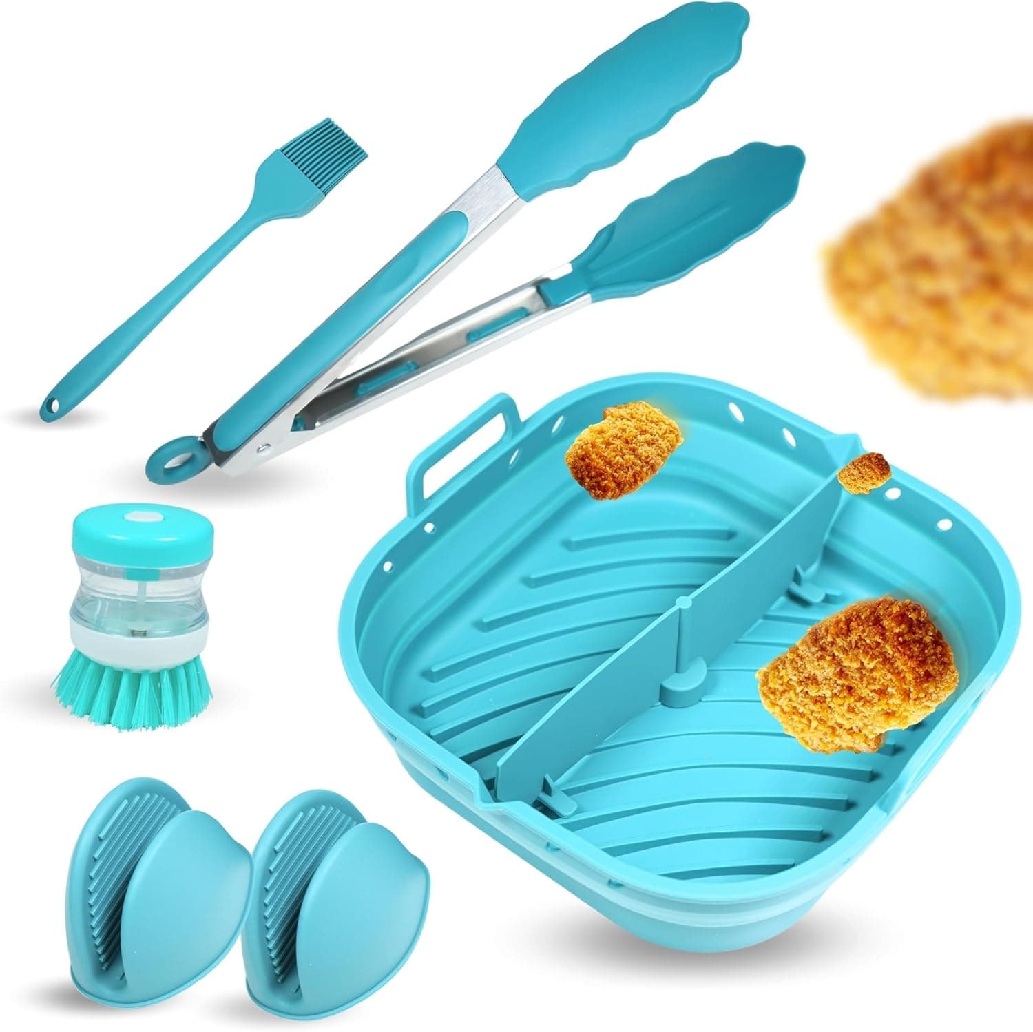 Pinisi Home Moldes e acessórios de silicone para airfryer