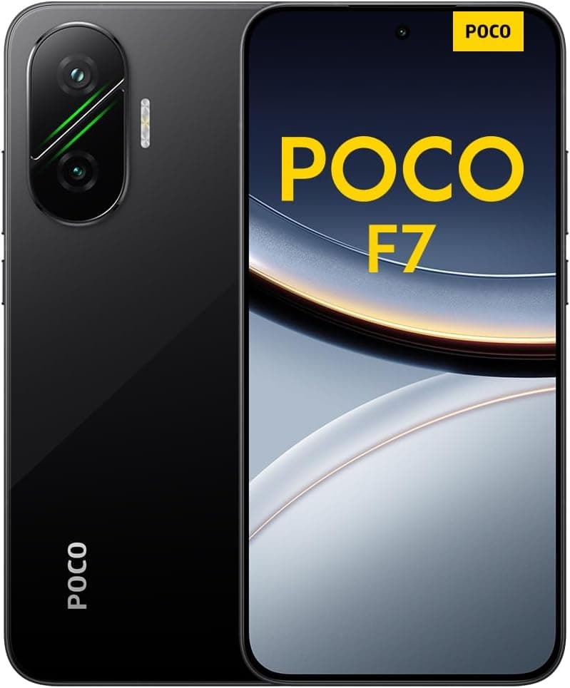 Xiaomi POCO F7 - Smartphone 12+256GB, Câmera Sony de 50 MP com OIS, Tela AMOLED de 6,83'' 1,5K a 120Hz, Snapdragon 8s Gen 4, Hypercharge 90W, Carregador não Incluído, Preto