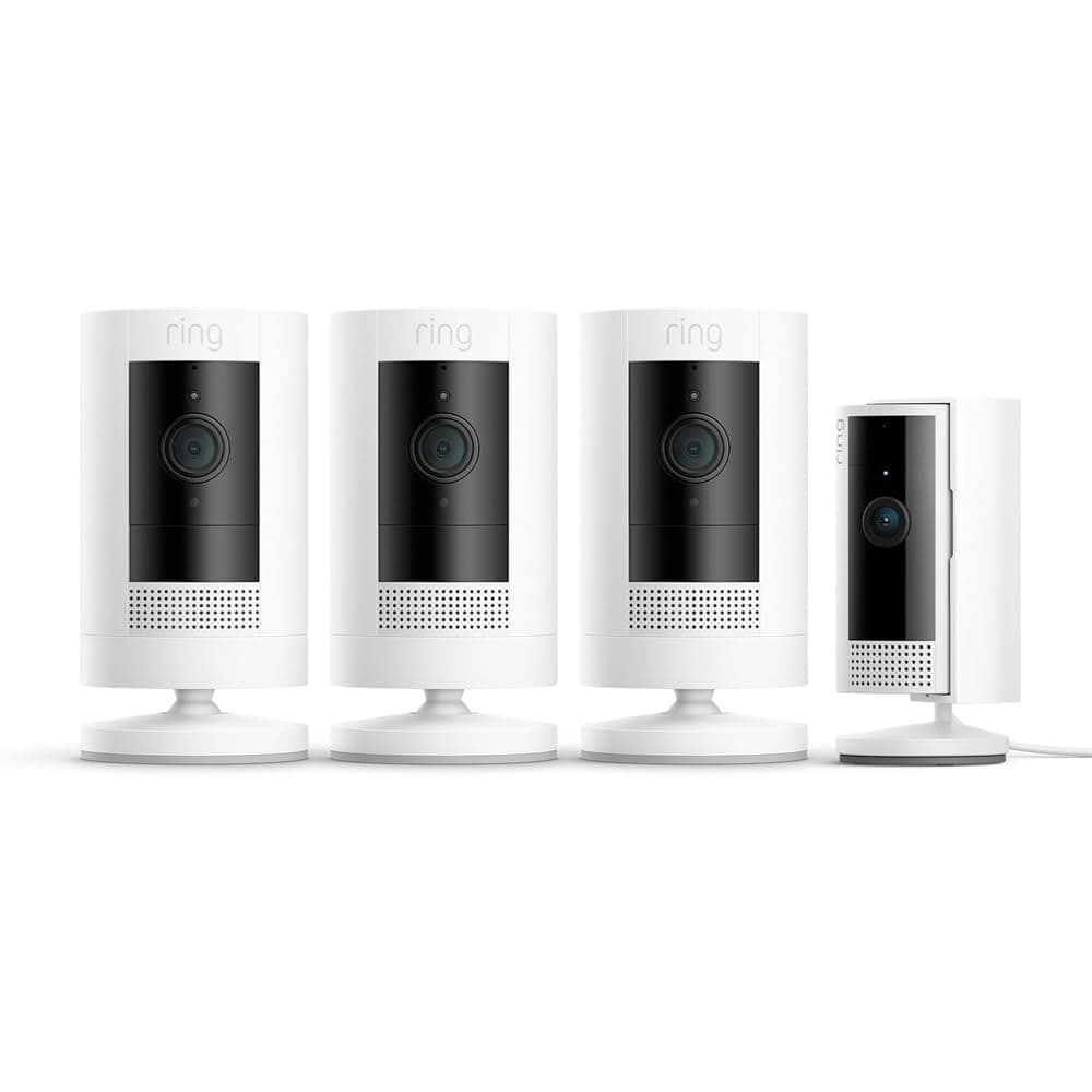 Ring – Câmara de vigilância exterior com comunicação bidirecional (com microfone e altifalante), compatível com instalação plug-in (modelo B0CL5L7TYV)