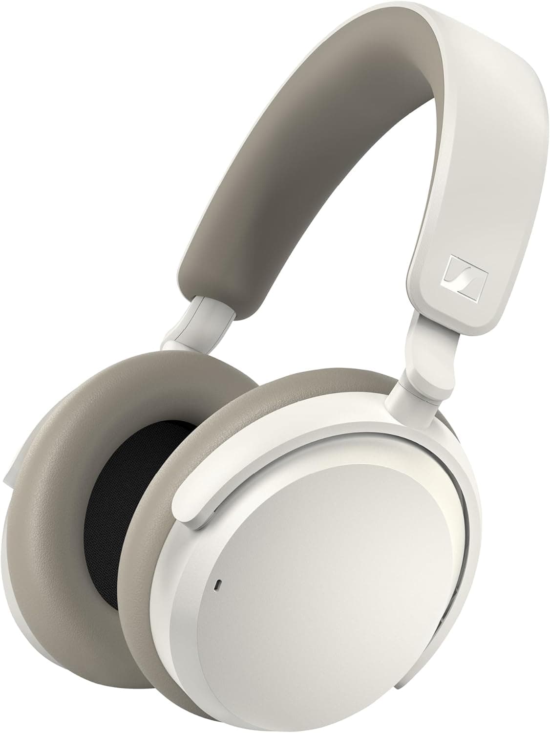 Sennheiser ACCENTUM Auriculares sem fios Bluetooth, 50 horas de duração da bateria, qualidade de som, tecnologia híbrida ANC todo o dia, branco