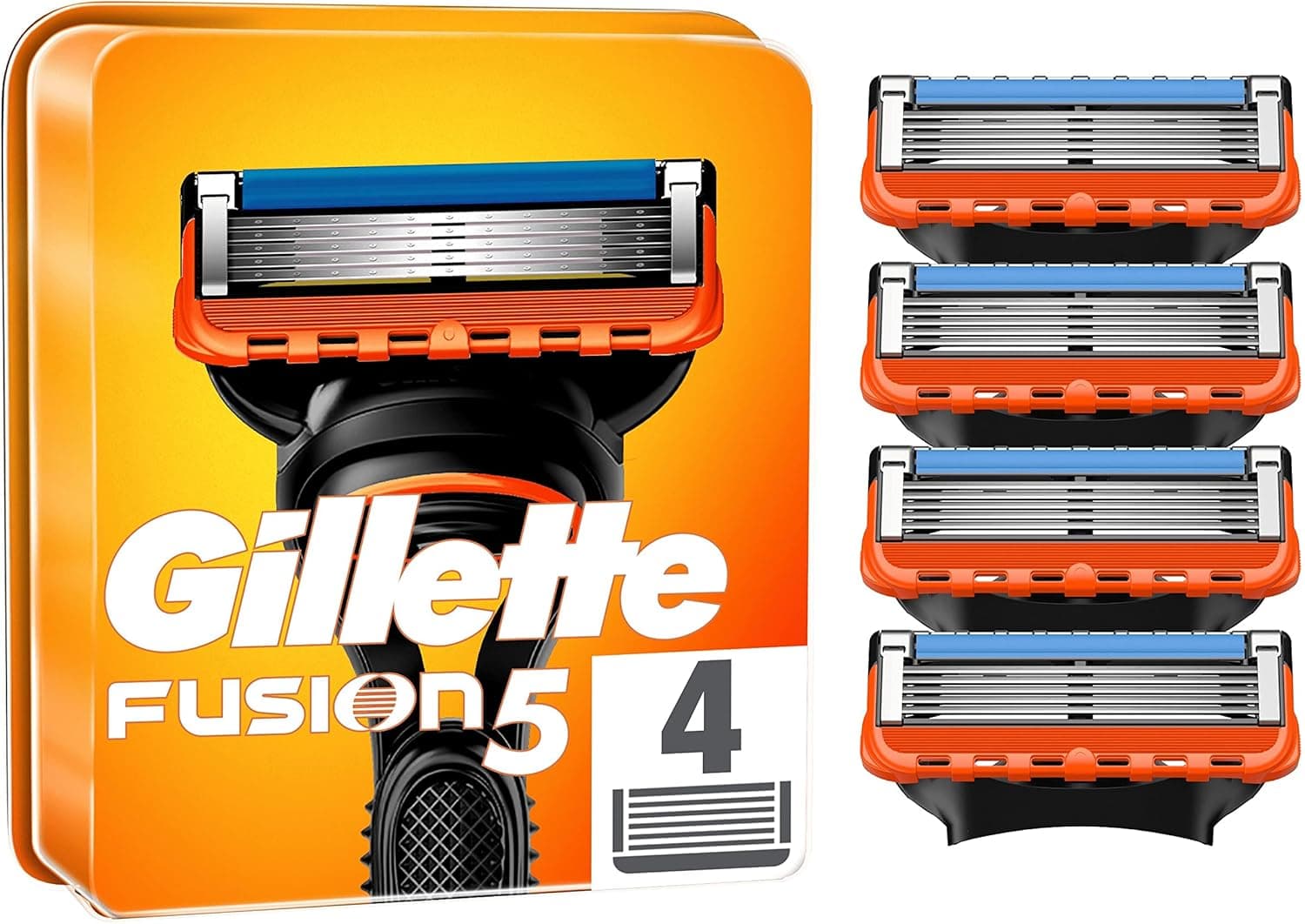 Gillette Fusion5 peças sobressalentes para máquina de barbear para homem, 4 peças