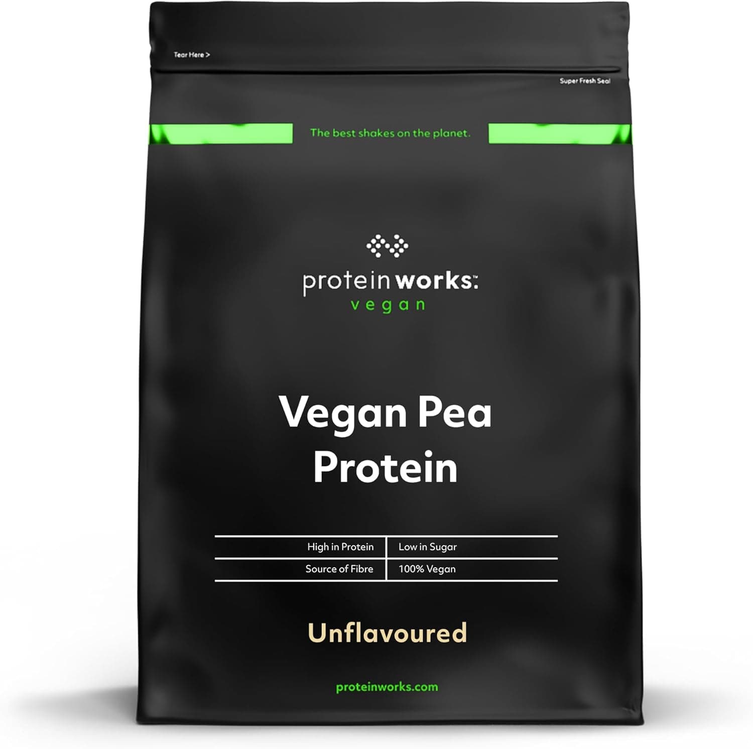 THE PROTEIN WORKS Proteína de ervilha 80 | Sem sabor, 1 kg, 100% vegana