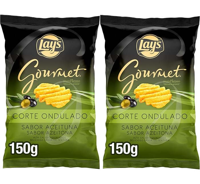 Lay's Gourmet azeitona, batatas fritas, 150 g x 2