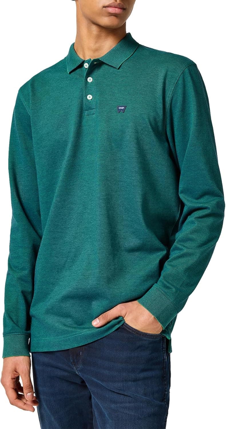 Wrangler LS Refined Polo de manga comprida para homem