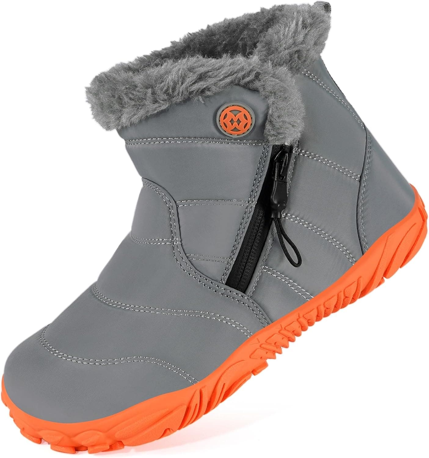 KVbabby Barefoot Botas meninos menina inverno quente botins de neve confortáveis antiderrapante bota de inverno