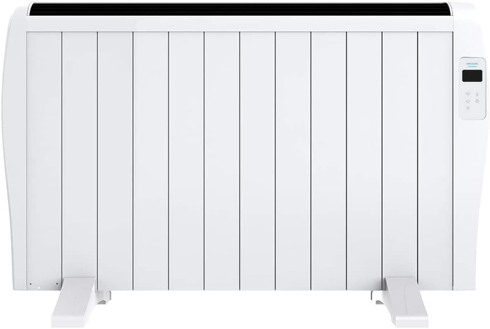 Cecotec Radiador elétrico de baixo consumo Ready Warm 2500 Thermal Connected. 12 elementos, 2000 W, parede ou pé, temporizador, controlo remoto, ecrã LCD, controlo Wi-Fi