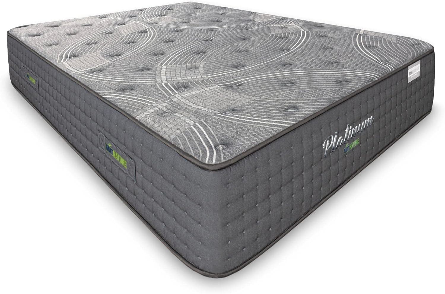 Matnature Platinum Grande Confort Pro Múltiplo descanso, Molas Ensacadas e viscoelástico | Altura 30 cm, respirável, antiderrapante e antiácaros (150 x 190 cm)