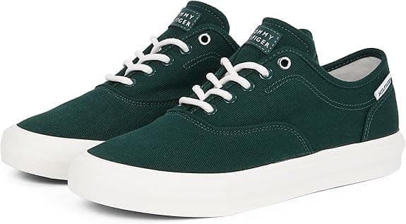 Tommy Hilfiger TH Hi Vulc Low Oxford Twill FM0FM05400 | Sapatilhas casuais em lona para homem